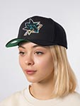 Бейсболка MITCHELL NESS арт. HP9572-SJSBLCK San Jose Sharks NHL (черный)